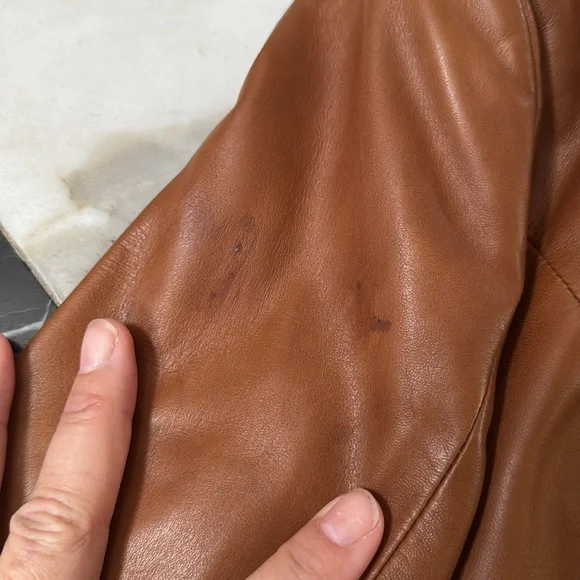 Ralph Lauren Women's Tan Leather Blazer - Picture 6 of 8
